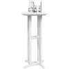 Bar Table Vit 55x55x107 cm HDPE vidaXL 55 x 55 x 107.5 cm – miniatyr 3