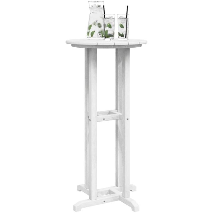Bar Table Vit 55x55x107 cm HDPE vidaXL 55 x 55 x 107.5 cm – bild 3