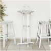 Bar Table Vit 55x55x107 cm HDPE vidaXL 55 x 55 x 107.5 cm – miniatyr 4