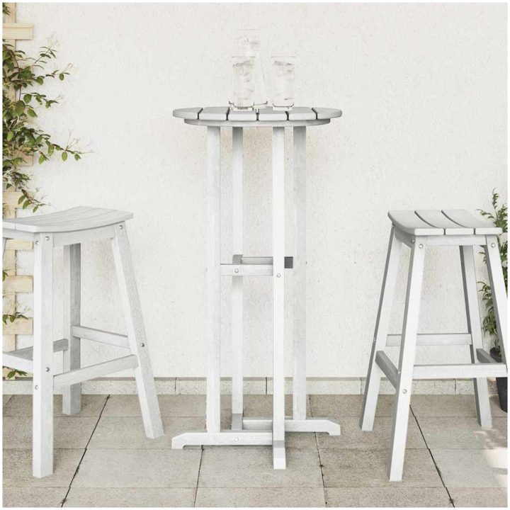 Bar Table Vit 55x55x107 cm HDPE vidaXL 55 x 55 x 107.5 cm – bild 4