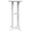Bar Table Vit 55x55x107 cm HDPE vidaXL 55 x 55 x 107.5 cm – miniatyr 7