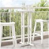 Bar Table Vit 55x55x107 cm HDPE vidaXL 55 x 55 x 107.5 cm – miniatyr 1