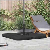 Bärbar parasollfot sand/vattenfylld 60 L vidaXL