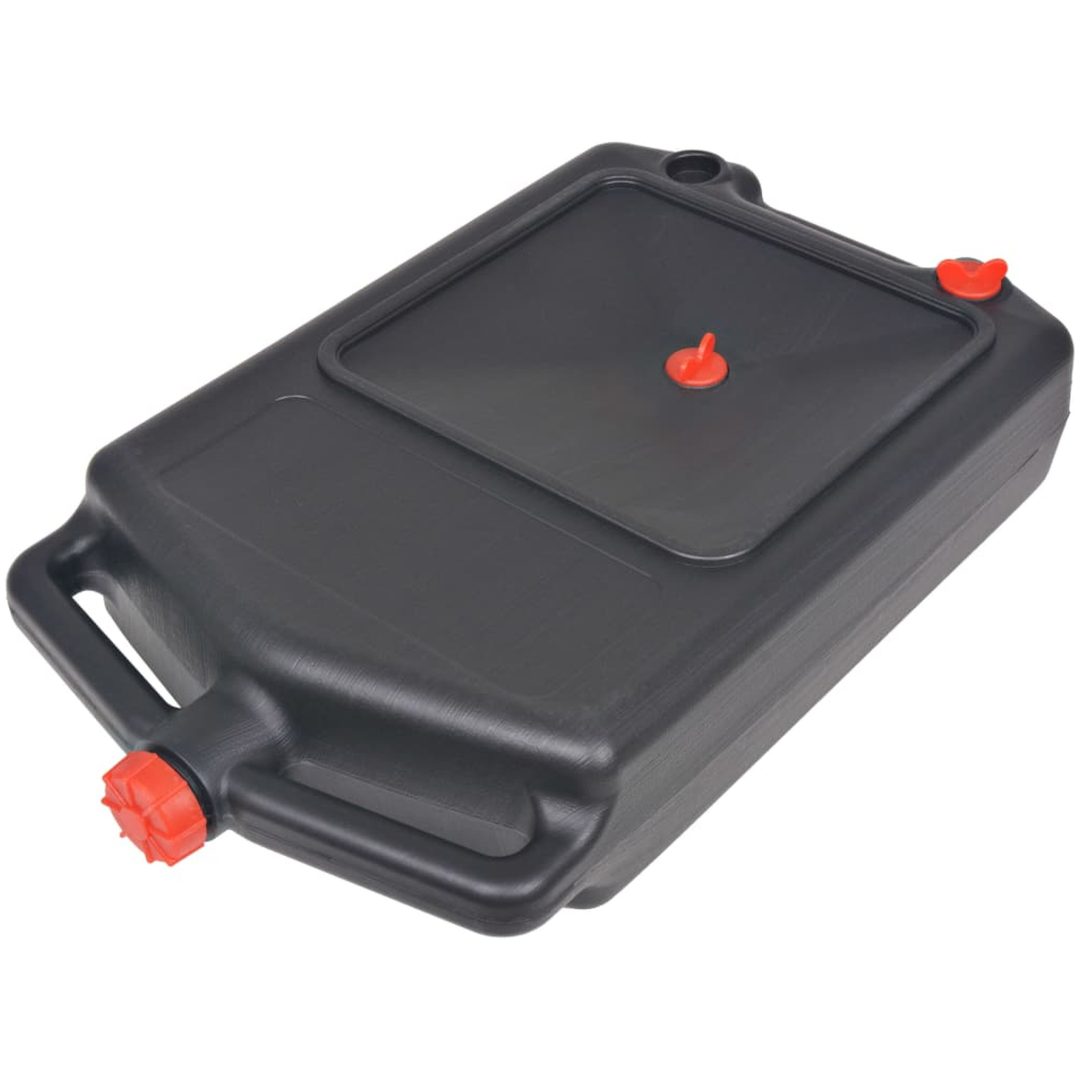 Bärbar spilloljetråg 10 liter vidaXL