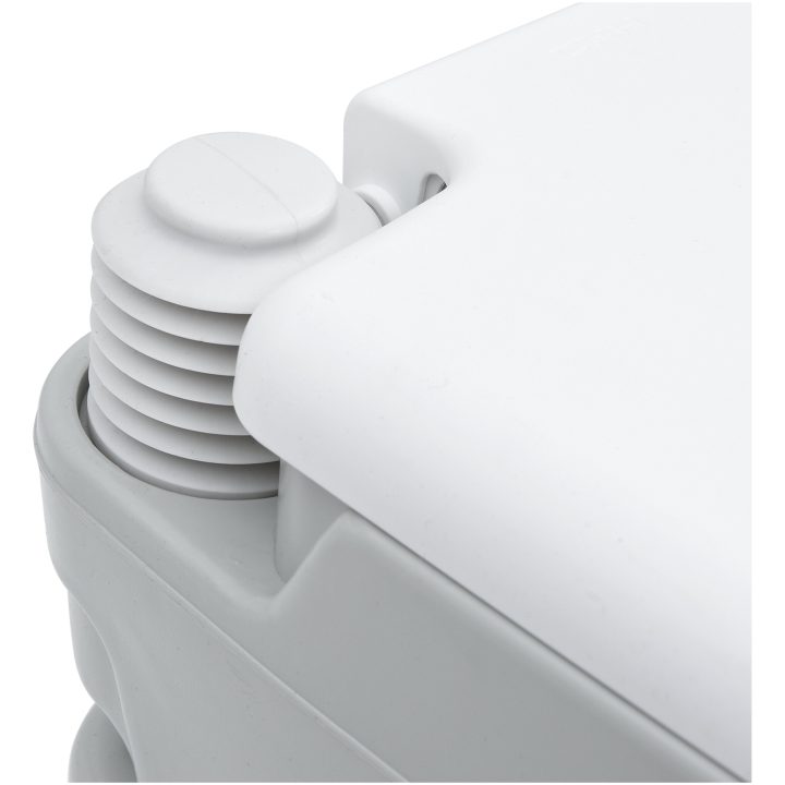 Bärbar Toalett Grå & Vit Plast 10 L vidaXL Compact – bild 7