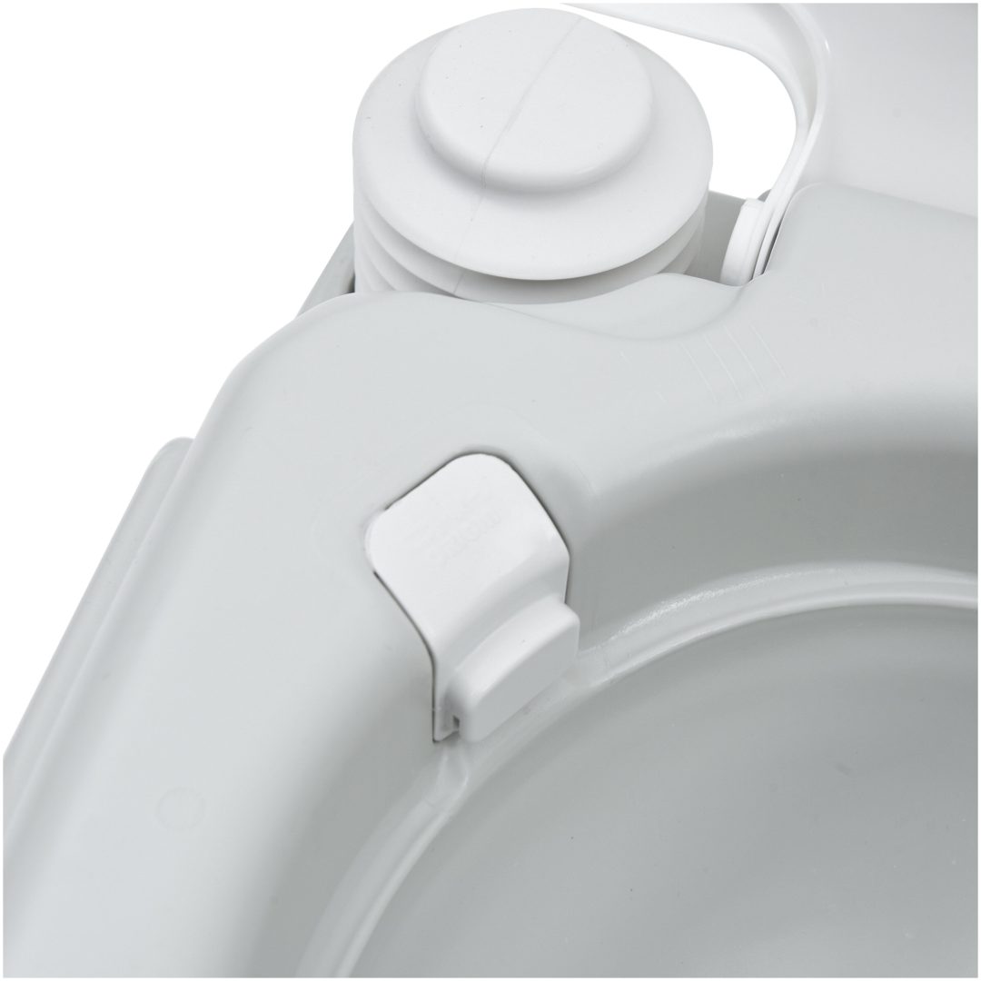 Bärbar Toalett Grå & Vit Plast 10 L vidaXL Compact – bild 8