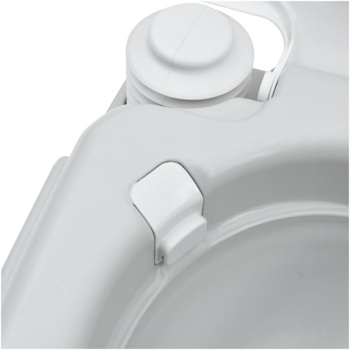 Bärbar Toalett Grå & Vit Plast 10 L vidaXL Compact – bild 8