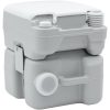 Bärbar Toalett Grå & Vit Plast 20 L vidaXL 41.5 x 36.5 x 42 cm – miniatyr 3