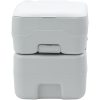 Bärbar Toalett Grå & Vit Plast 20 L vidaXL 41.5 x 36.5 x 42 cm – miniatyr 4