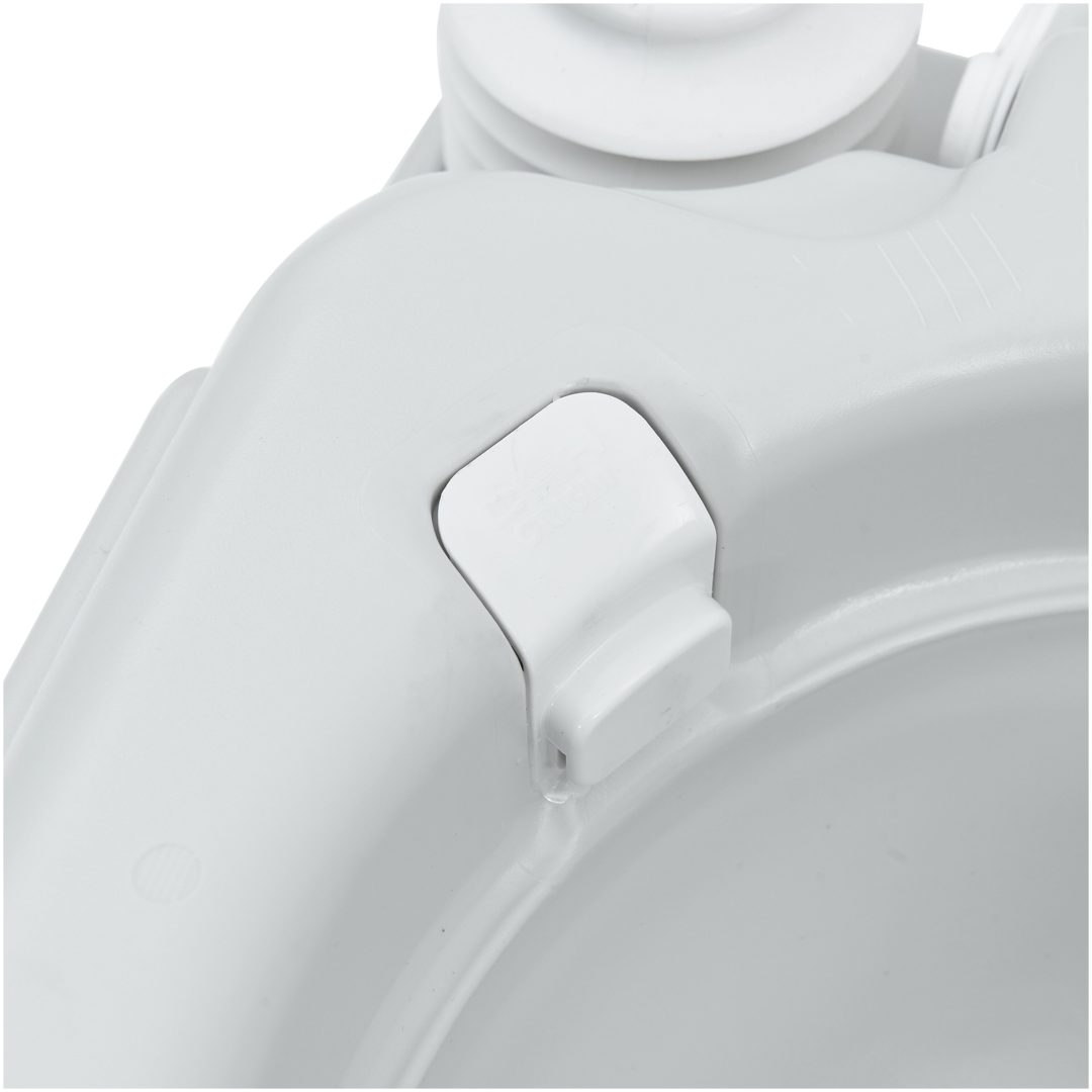 Bärbar Toalett Grå & Vit Plast 20 L vidaXL 41.5 x 36.5 x 42 cm – bild 6