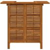 Barbord 110x50x105 cm massivt akaciaträ vidaXL – miniatyr 4