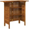 Barbord 110x50x105 cm massivt akaciaträ vidaXL – miniatyr 6