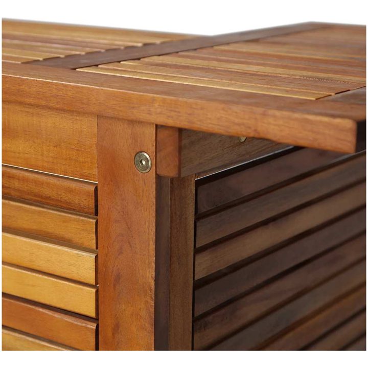 Barbord 110x50x105 cm massivt akaciaträ vidaXL – bild 7