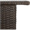 Barbord för trädgård brun 120x55x110 cm konstrotting vidaXL – miniatyr 6