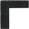 Barbord för trädgård svart konstrotting vidaXL 100 x 60.5 x 110.5 cm – miniatyr 5
