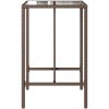 Barbord för trädgården brun konstrotting vidaXL 70 x 70 x 110 cm – miniatyr 6
