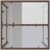 Barbord för trädgården brun konstrotting vidaXL 70 x 70 x 110 cm – miniatyr 8