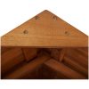 Barbord för trädgården med tak 113x106x217 cm massivt akaciaträ vidaXL – miniatyr 9