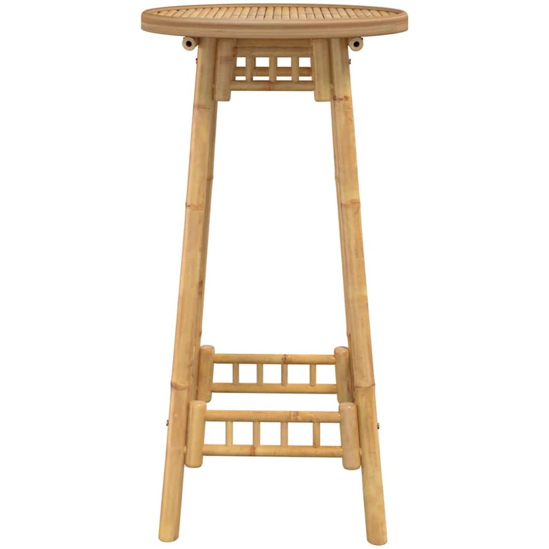Barbord för utomhusbruk runt ⌀55x100 cm bambu vidaXL – bild 6