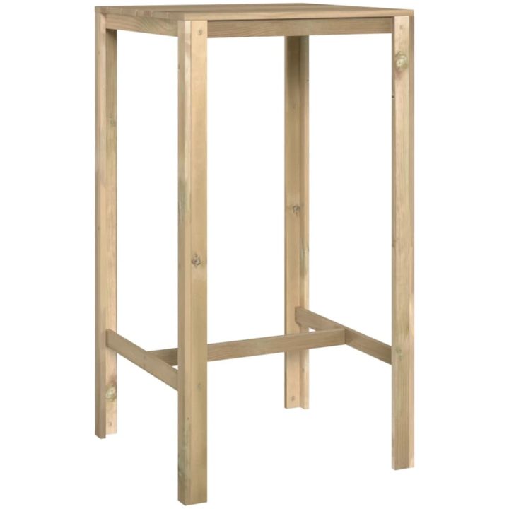 Barbord impregnerad furu vidaXL 60 x 60 x 110 cm – bild 2