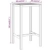 Barbord impregnerad furu vidaXL 60 x 60 x 110 cm – miniatyr 5