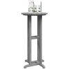 Barbord Ljusgrå 55x55x107 cm HDPE vidaXL 55 x 55 x 107.5 cm – miniatyr 3