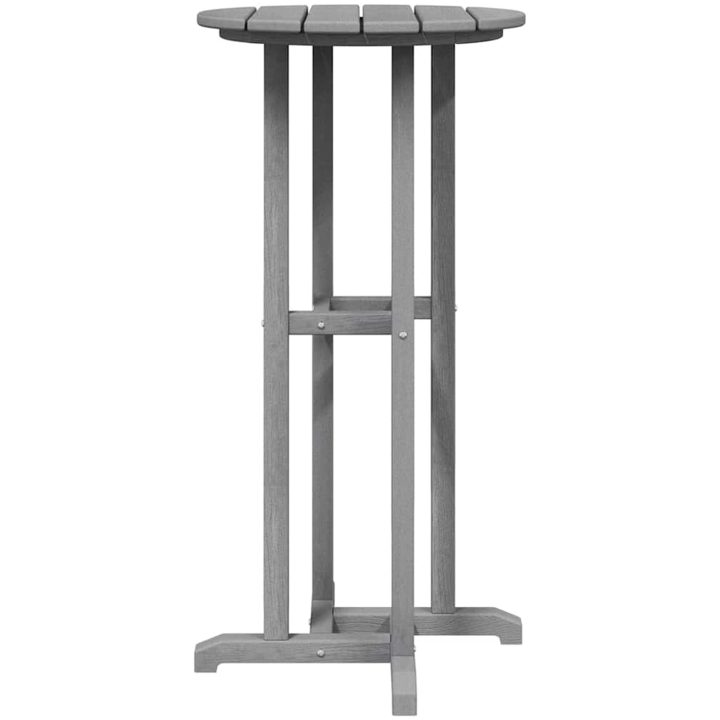 Barbord Ljusgrå 55x55x107 cm HDPE vidaXL 55 x 55 x 107.5 cm – bild 5