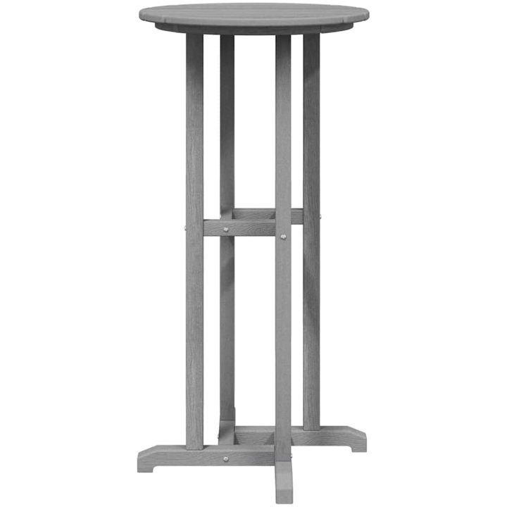Barbord Ljusgrå 55x55x107 cm HDPE vidaXL 55 x 55 x 107.5 cm – bild 6