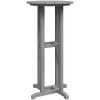 Barbord Ljusgrå 55x55x107 cm HDPE vidaXL 55 x 55 x 107.5 cm – miniatyr 7