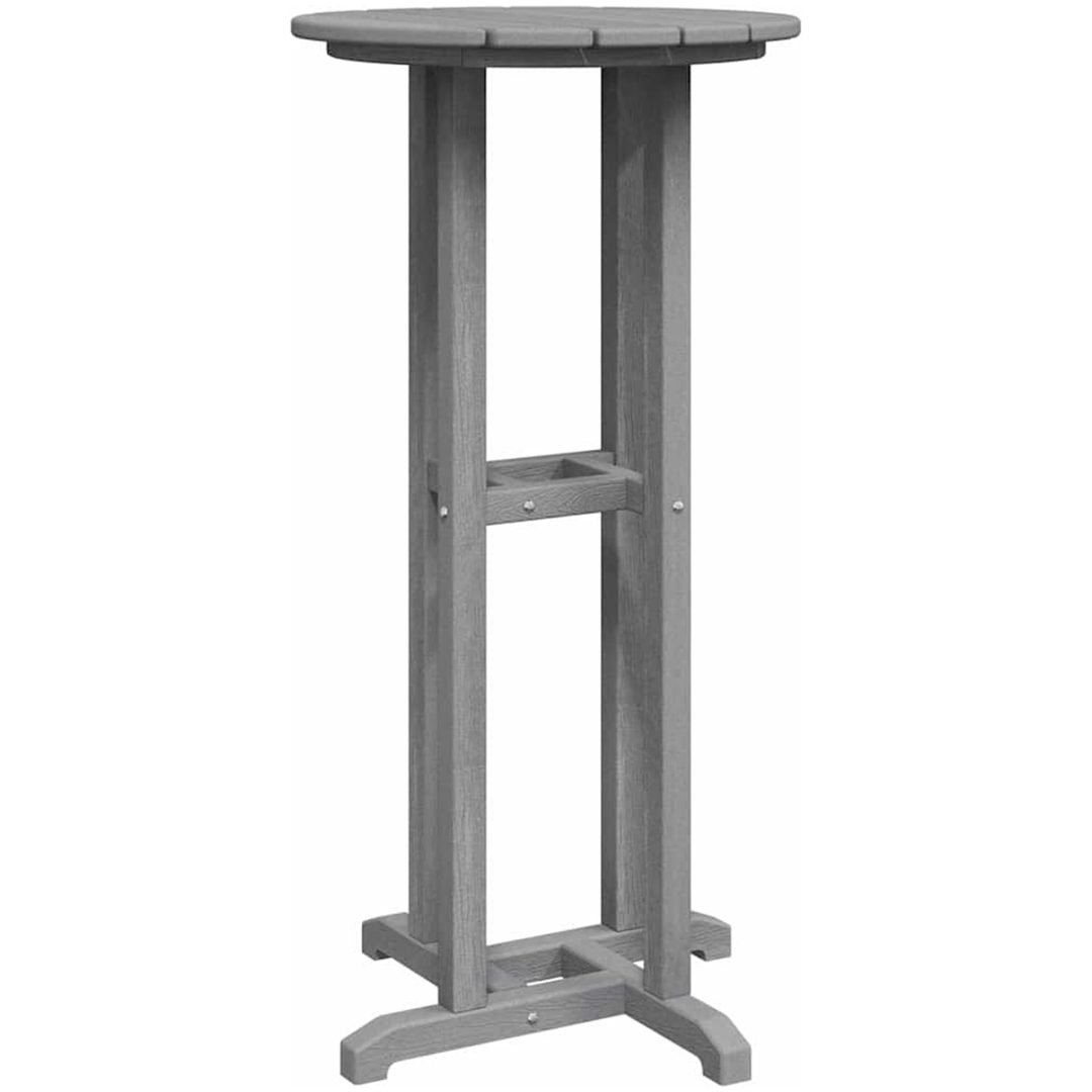Barbord Ljusgrå 55x55x107 cm HDPE vidaXL 55 x 55 x 107.5 cm – bild 7