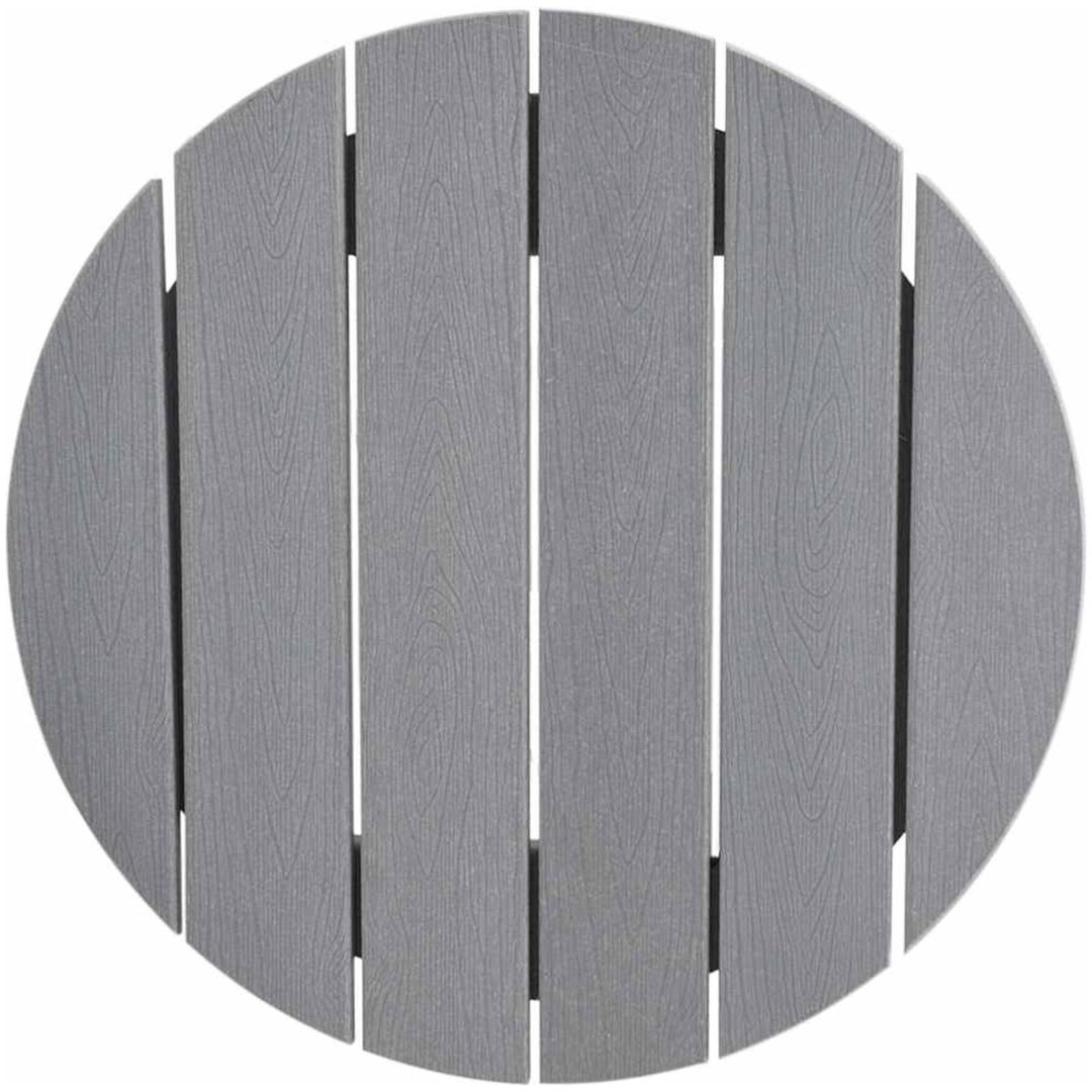 Barbord Ljusgrå 55x55x107 cm HDPE vidaXL 55 x 55 x 107.5 cm – bild 8