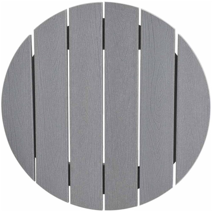 Barbord Ljusgrå 55x55x107 cm HDPE vidaXL 55 x 55 x 107.5 cm – bild 8