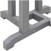 Barbord Ljusgrå 55x55x107 cm HDPE vidaXL 55 x 55 x 107.5 cm – miniatyr 9