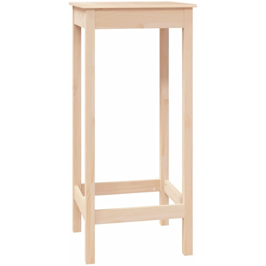 Barbord massiv furu vidaXL 50 x 50 x 110 cm – bild 2