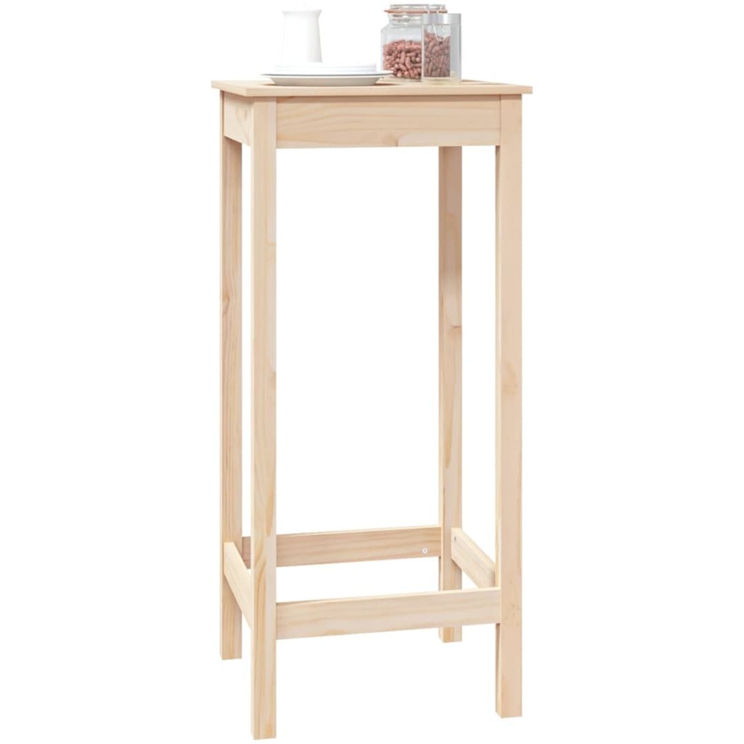 Barbord massiv furu vidaXL 50 x 50 x 110 cm – bild 4