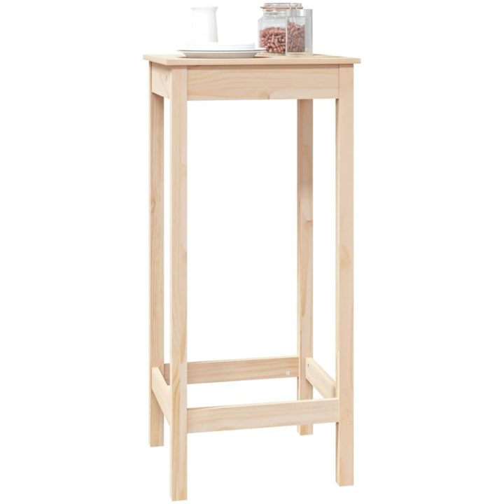 Barbord massiv furu vidaXL 50 x 50 x 110 cm – bild 4