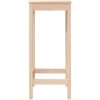 Barbord massiv furu vidaXL 50 x 50 x 110 cm – miniatyr 5