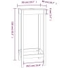 Barbord massiv furu vidaXL 50 x 50 x 110 cm – miniatyr 8