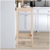 Barbord massiv furu vidaXL 50 x 50 x 110 cm – miniatyr 1