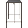 Barbord med glasskiva brun konstrotting vidaXL 180 x 70 x 110 cm – miniatyr 4