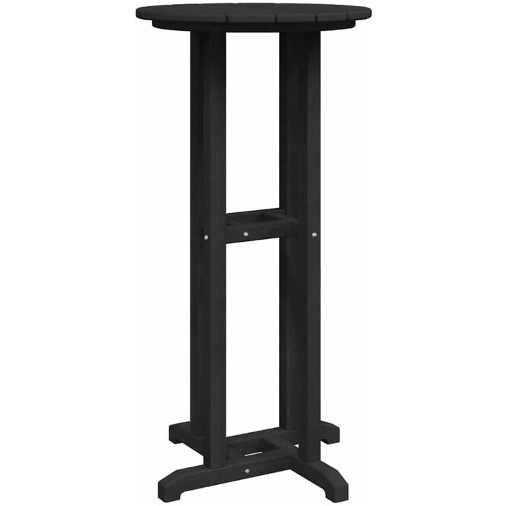 Barbord Svart 55x55x107 cm HDPE vidaXL 55 x 55 x 107.5 cm – bild 2