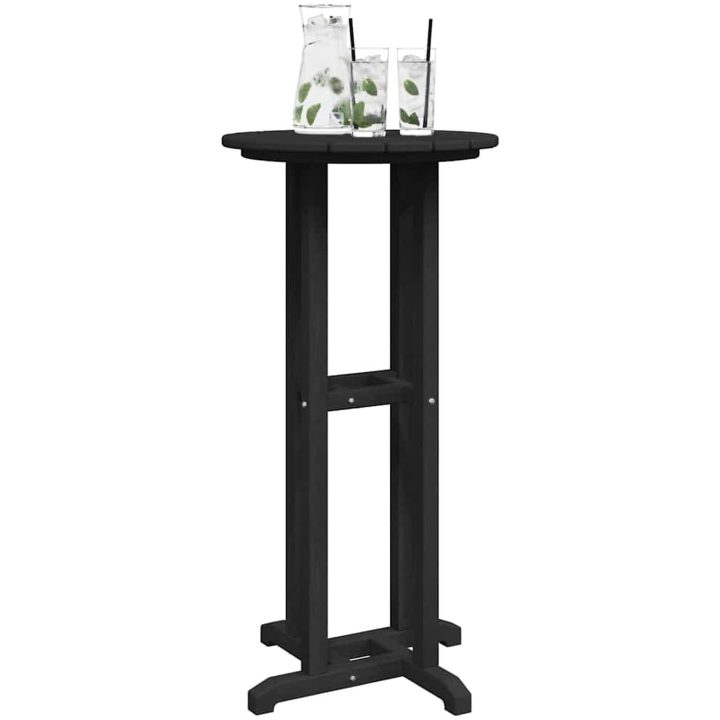 Barbord Svart 55x55x107 cm HDPE vidaXL 55 x 55 x 107.5 cm – bild 3