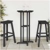 Barbord Svart 55x55x107 cm HDPE vidaXL 55 x 55 x 107.5 cm – miniatyr 4