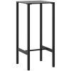 Barbord svart pulverlackerat stål vidaXL 50 x 50 x 110 cm – miniatyr 2