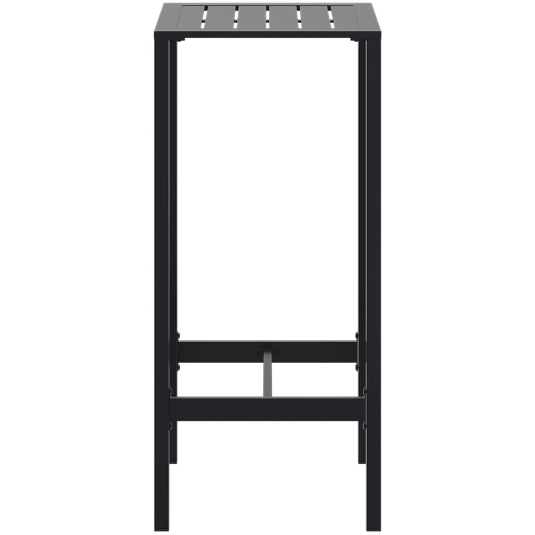 Barbord svart pulverlackerat stål vidaXL 50 x 50 x 110 cm – bild 5