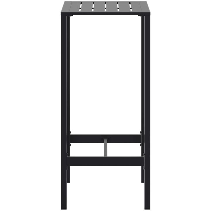 Barbord svart pulverlackerat stål vidaXL 50 x 50 x 110 cm – bild 5