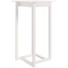 Barbord vit massiv furu vidaXL 60 x 60 x 110 cm – miniatyr 2