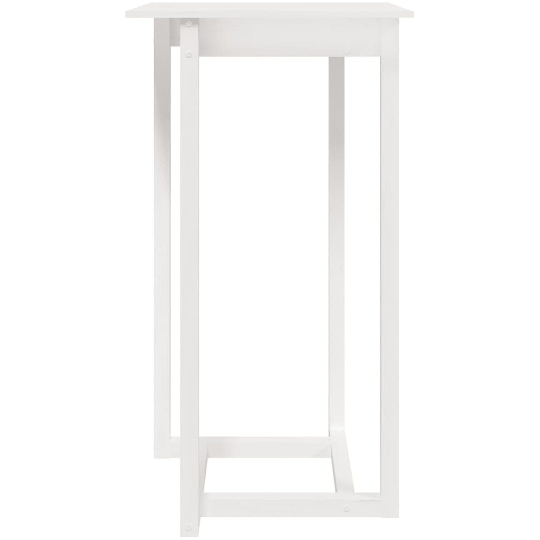 Barbord vit massiv furu vidaXL 60 x 60 x 110 cm – bild 3