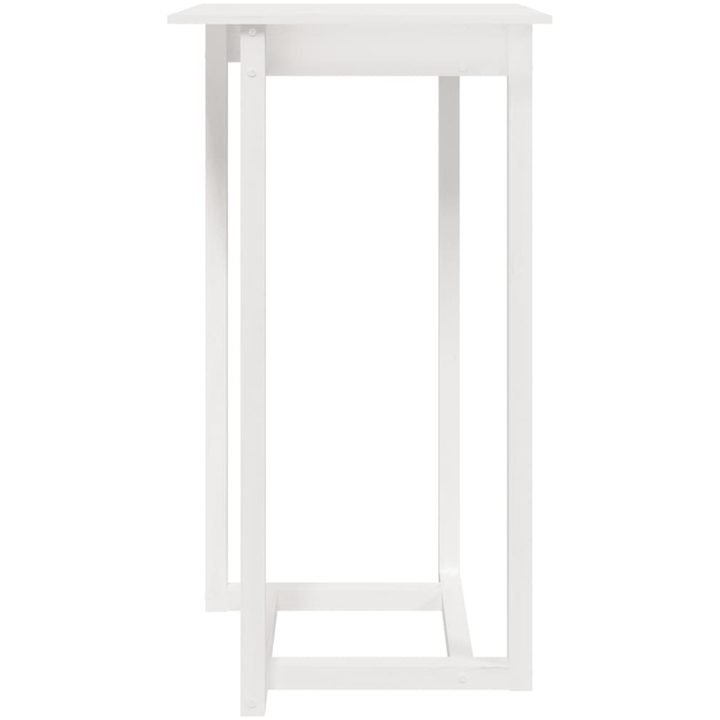 Barbord vit massiv furu vidaXL 60 x 60 x 110 cm – bild 3