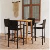 Bargrupp för trädgården 5 delar brun vidaXL – miniatyr 1